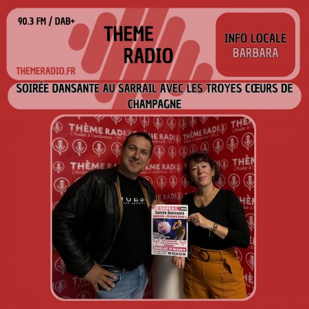 Soirée dansante au Sarrail avec Les Troyes Cœurs de Champagne